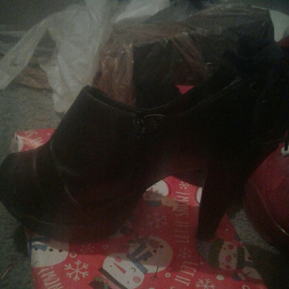 Black high heels